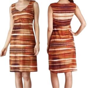 PrAna Viana Blurred Sunset Athletic Midi Dress
